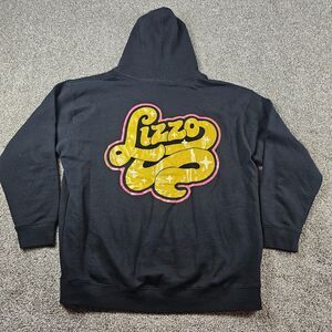 Lizzo Hoodie Special Tour Adult 2XL Black Pullover Concert Sweatshirt Hoodie